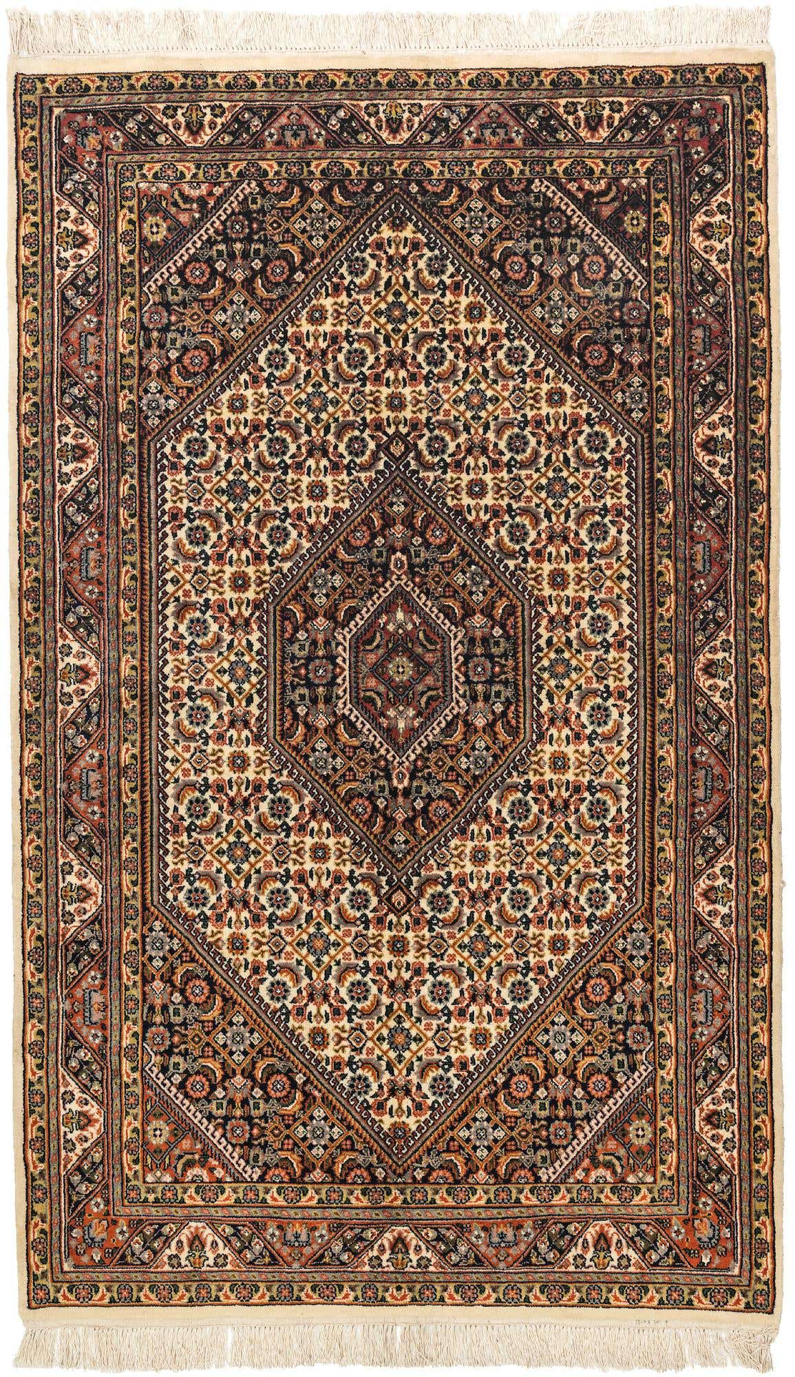 4' 2 x 6' 9 Hand Knotted Bidjar Oriental Wool Rug