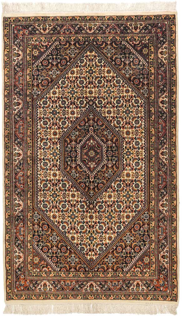 4' 2 x 6' 9 Hand Knotted Bidjar Oriental Wool Rug