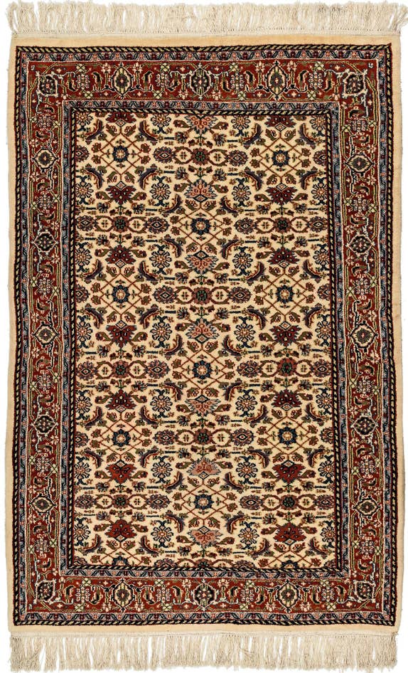 Detail image of 4' x 6' Hand Knotted Bidjar Wool Rug