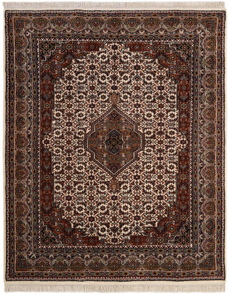 Detail image of 5' 8 x 7' 10 Hand Knotted Bidjar Wool Rug