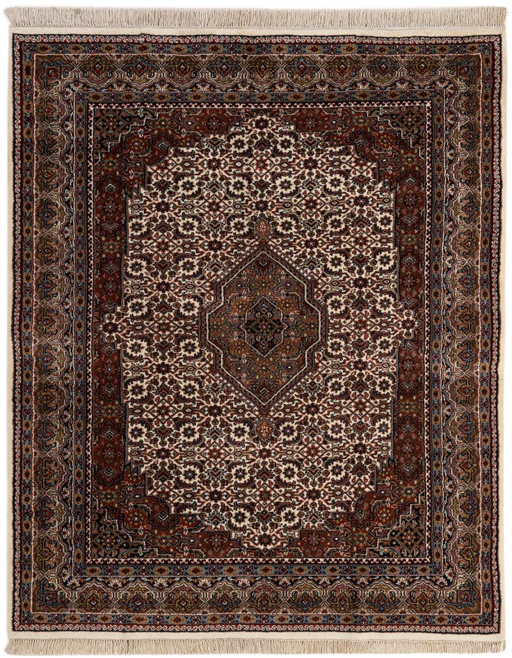 Detail image of 5' 5 x 7' 10 Hand Knotted Bidjar Wool Rug