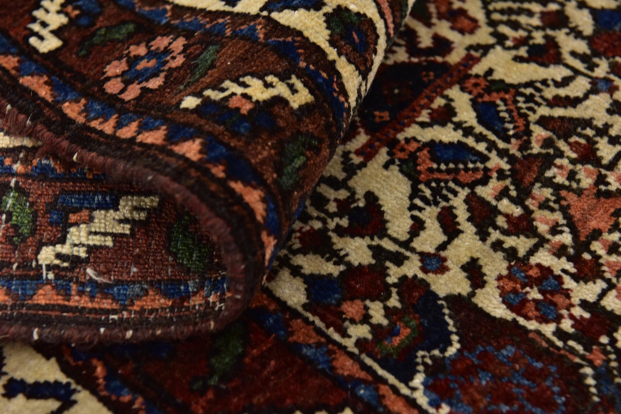 6' 8 x 9' 7 Hand Knotted Bidjar Persian Wool Rug