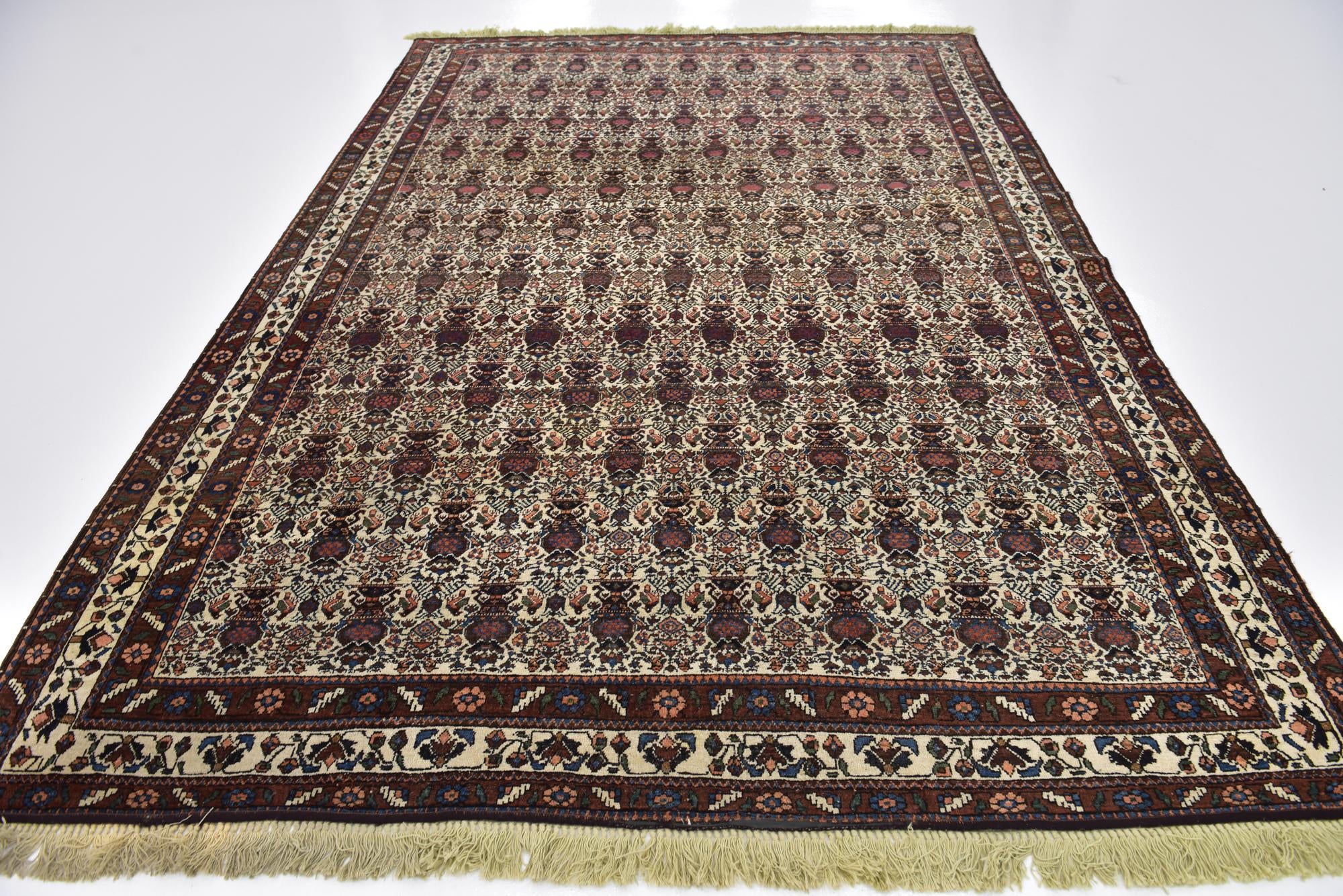 6' 8 x 9' 7 Hand Knotted Bidjar Persian Wool Rug