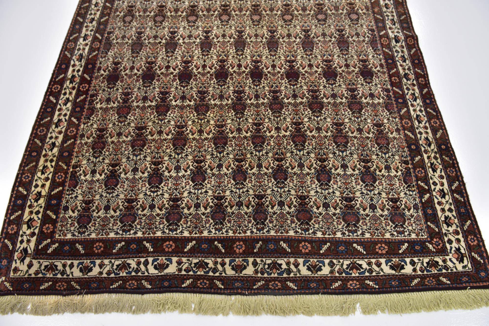 6' 8 x 9' 7 Hand Knotted Bidjar Persian Wool Rug