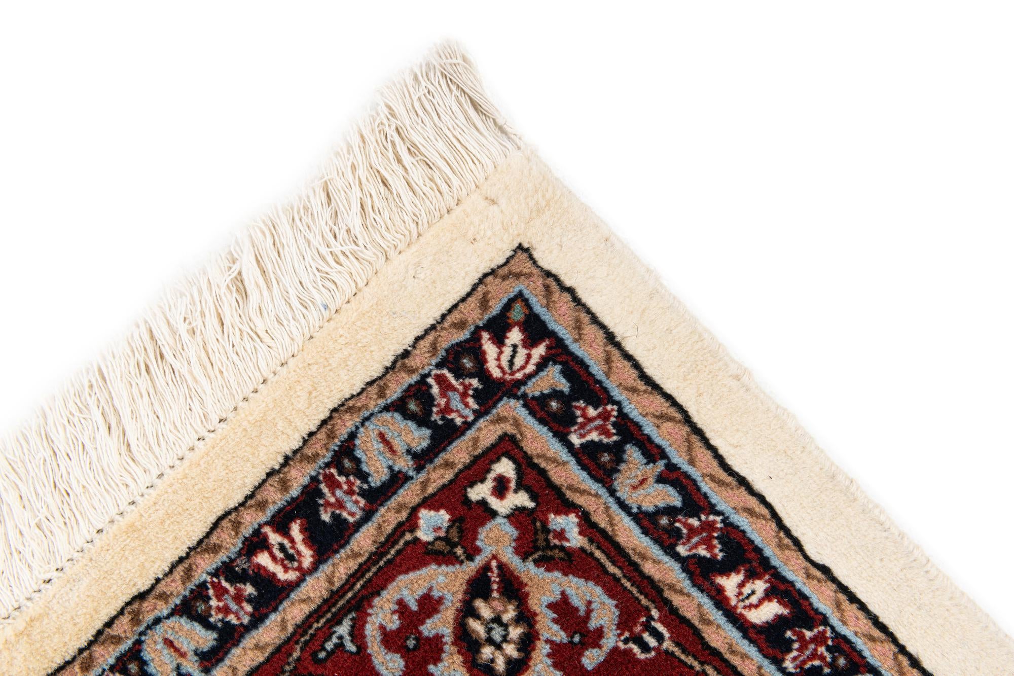 3' 5 x 4' Hand Knotted Bidjar Wool Rug