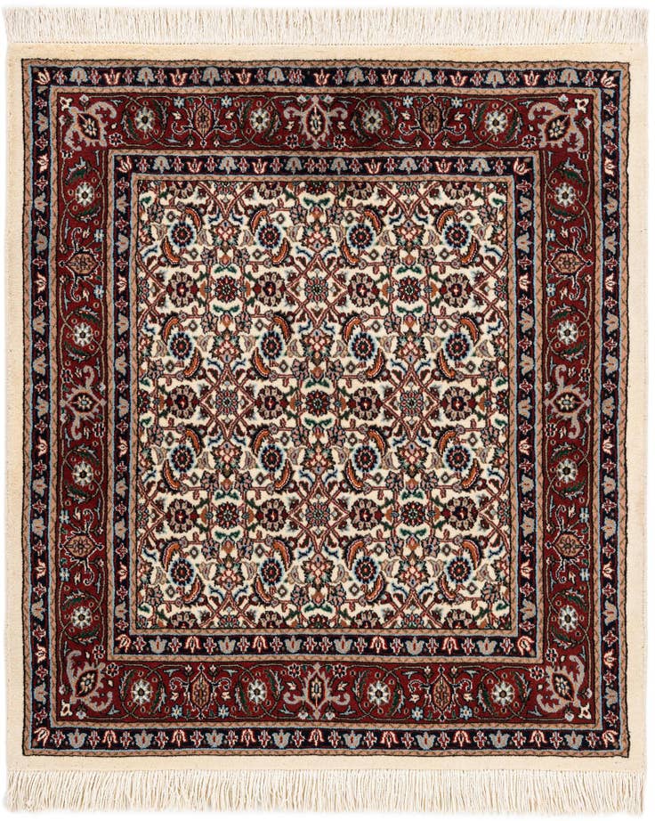 Detail image of 3' 5 x 4' Hand Knotted Bidjar Wool Rug