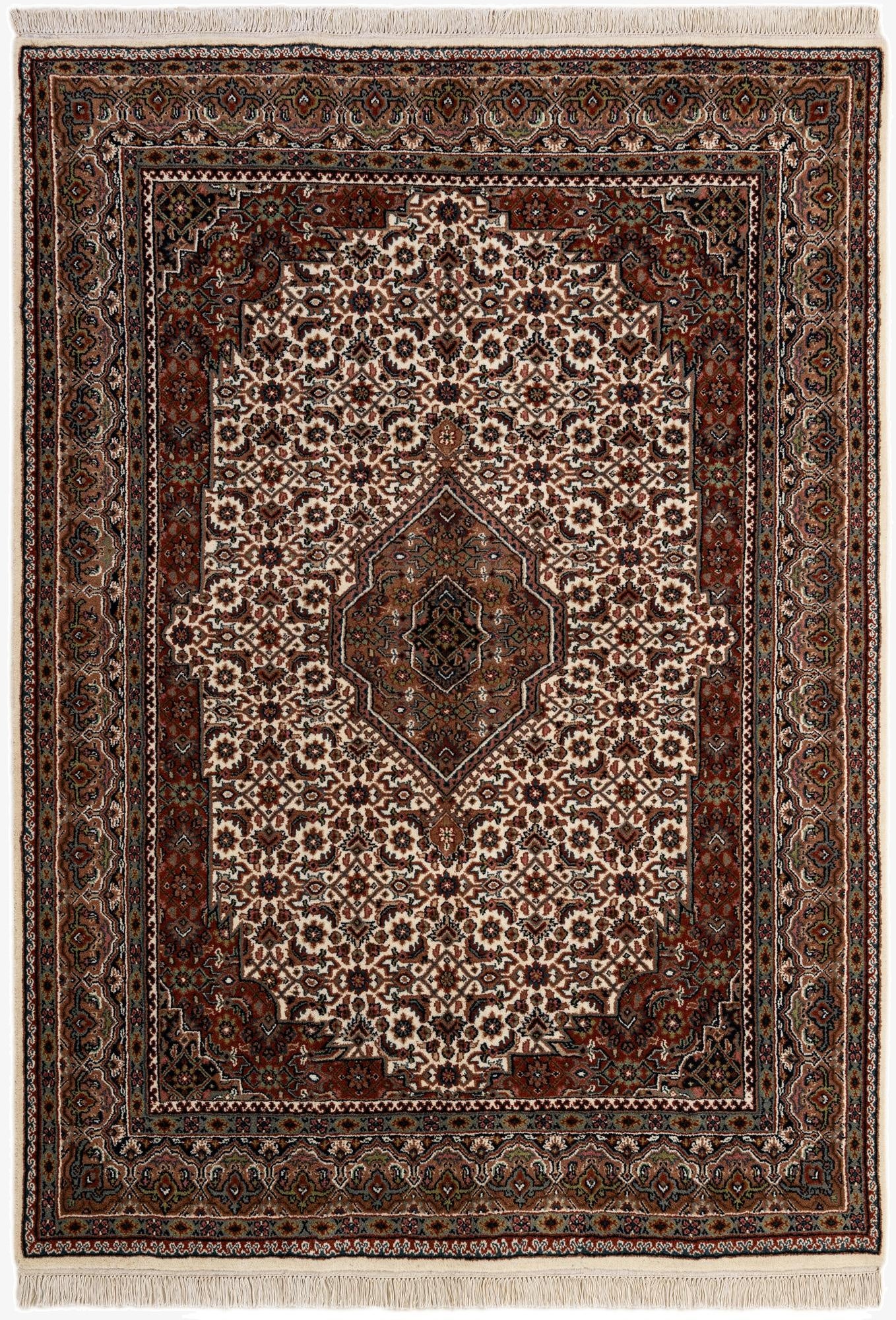5' 8 x 7' 10  Hand Knotted Bidjar Wool Rug