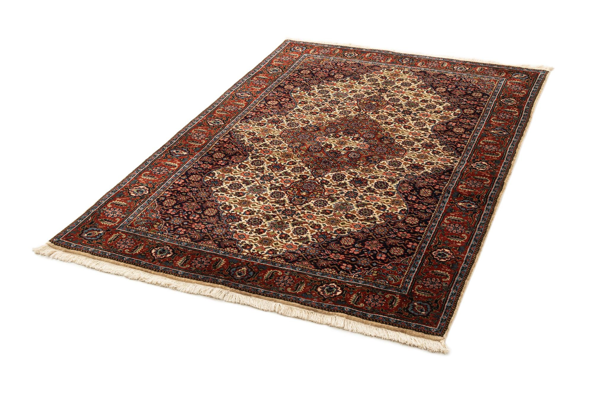 4' 3 x 6' 5 Hand Knotted Birjand Wool Rug