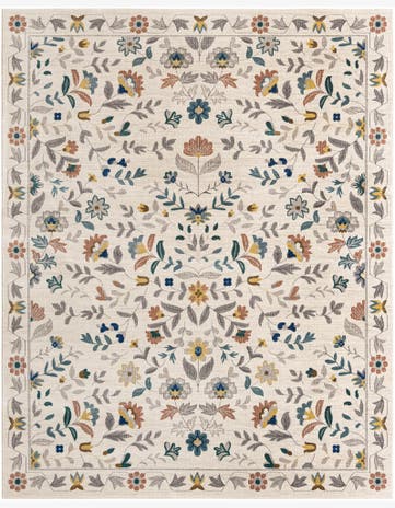 Ivory Blossom Rug