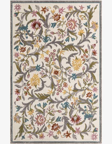 Ivory Blossom Rug