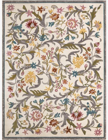 Ivory Blossom Rug