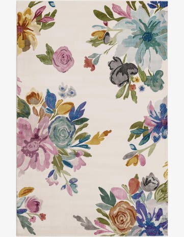 Ivory Blossom Rug