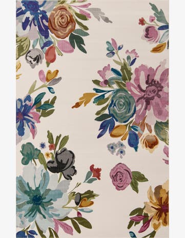 Ivory Blossom Rug