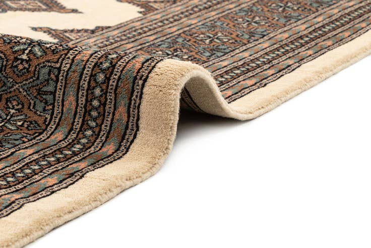 Detail image of 9' 2 x 11' 8 Hand Knotted Bokhara Oriental Wool Rug