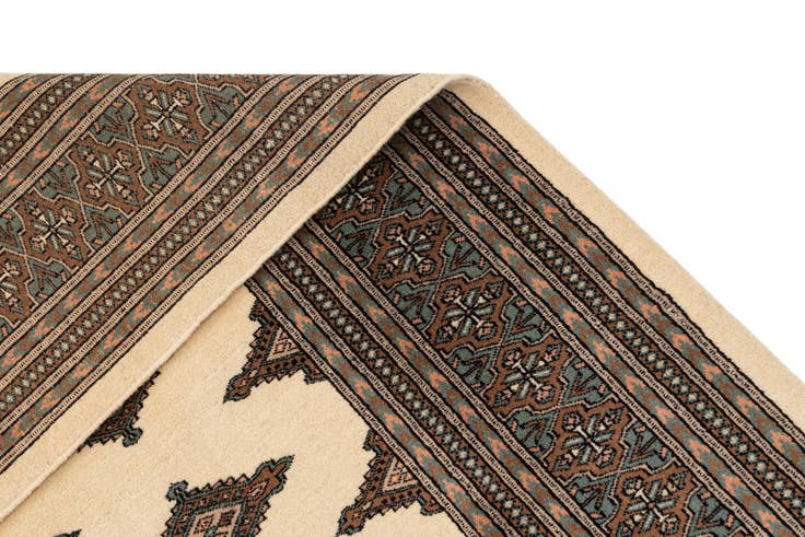 Detail image of 9' 2 x 11' 8 Hand Knotted Bokhara Oriental Wool Rug