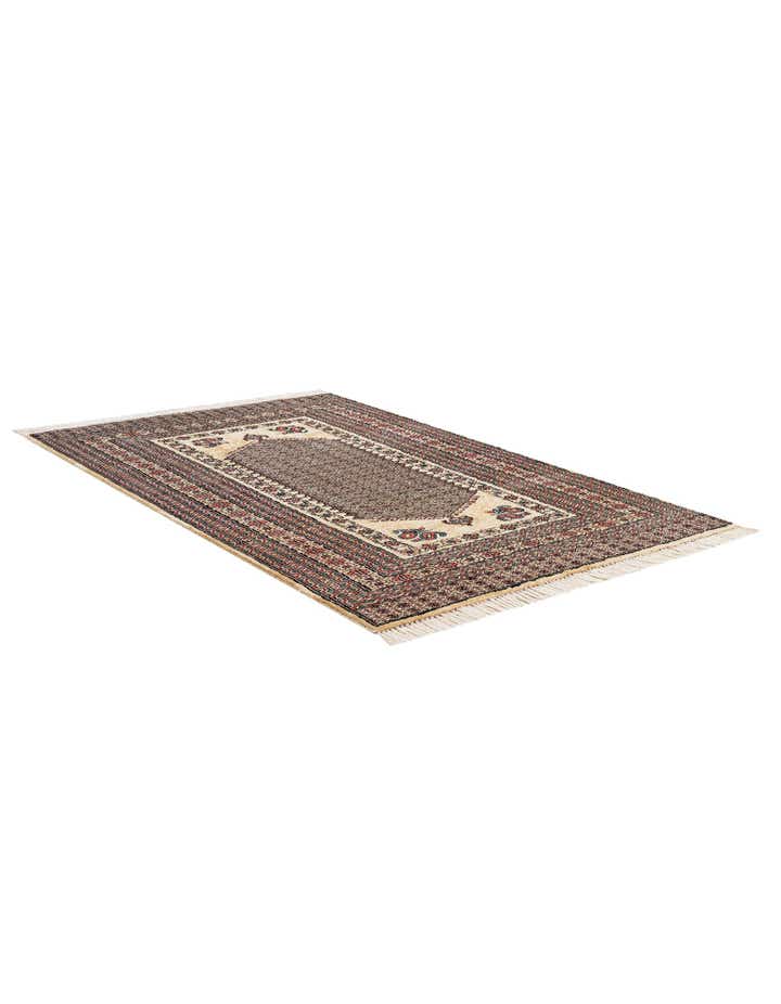 4' 3 x 6' 1 Hand Knotted Bokhara Oriental Rug