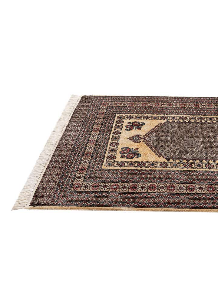 4' 3 x 6' 1 Hand Knotted Bokhara Oriental Rug