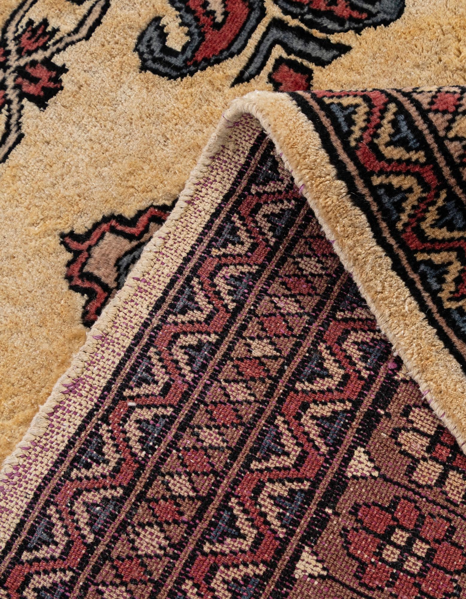 4' 3 x 6' 1 Hand Knotted Bokhara Oriental Rug
