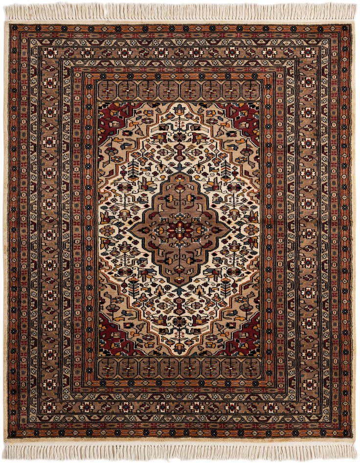 Detail image of 4' x 6' Hand Knotted Bokhara Oriental Rug