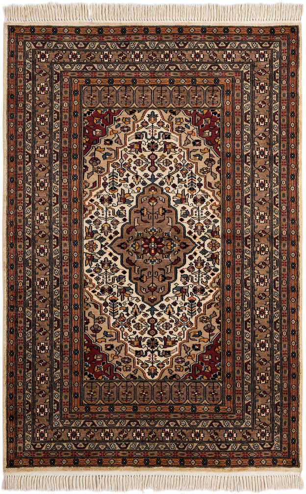 4' x 6' Hand Knotted Bokhara Oriental Rug