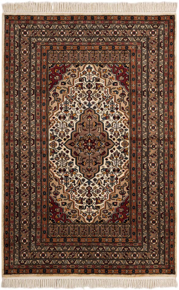 Detail image of 4' x 6' Hand Knotted Bokhara Oriental Rug