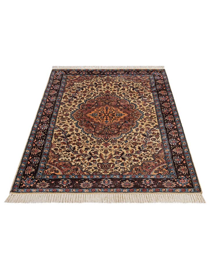 Detail image of 4' 1 x 6' 1 Hand Knotted Bokhara Oriental Rug