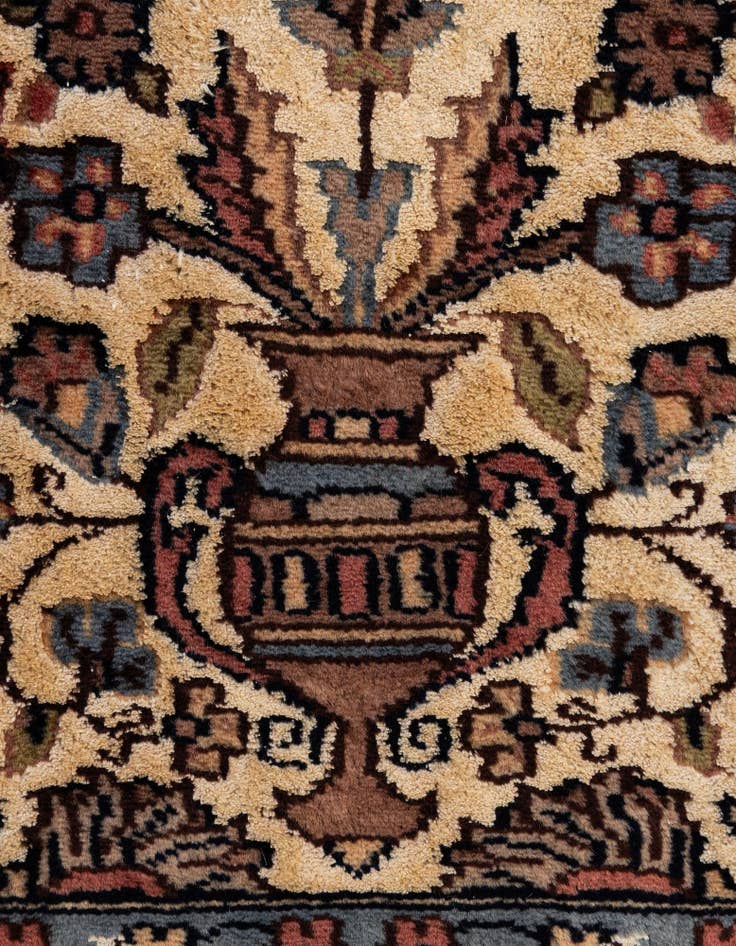 Detail image of 4' 1 x 6' 1  Hand Knotted Bokhara Oriental Rug