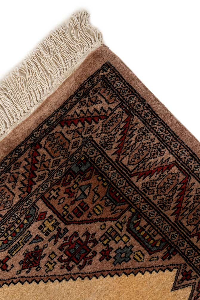 4' 3 x 5' 11 Hand Knotted Bokhara Wool Rug