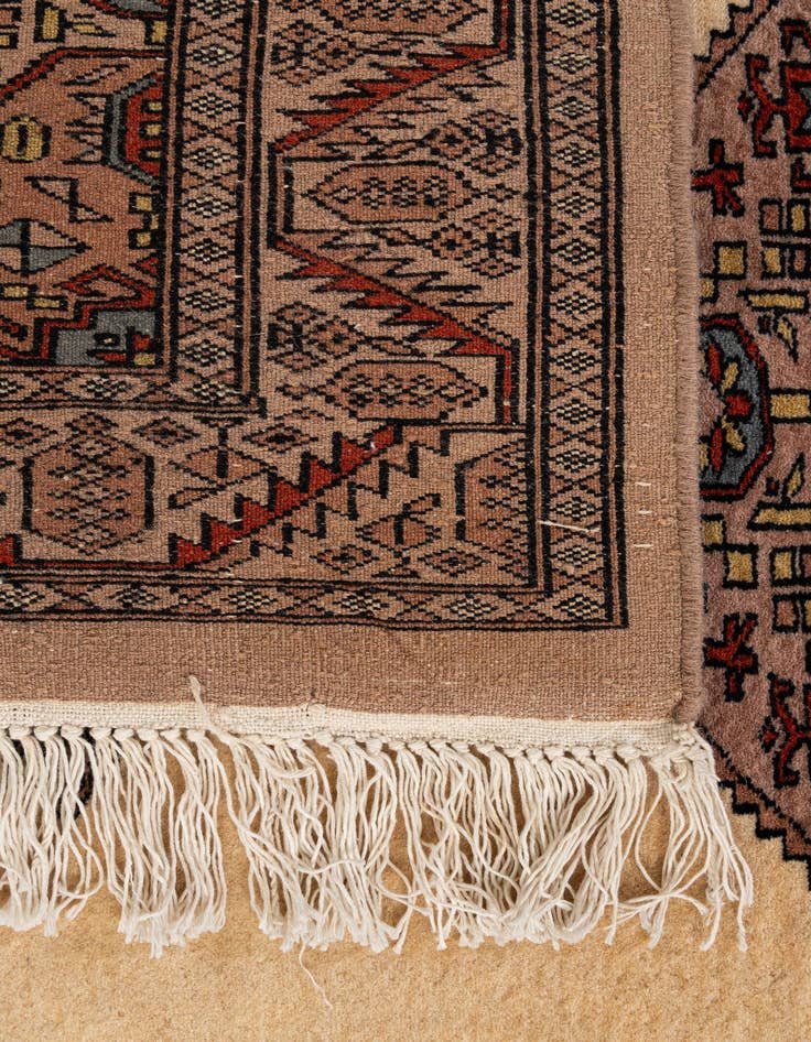 Detail image of 4' 3 x 5' 11  Hand Knotted Bokhara Wool Rug