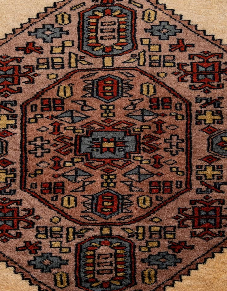 Detail image of 4' 3 x 5' 11  Hand Knotted Bokhara Wool Rug