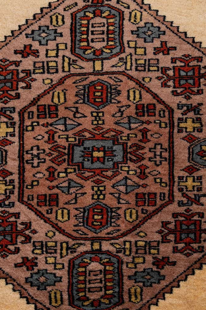 4' 3 x 5' 11 Hand Knotted Bokhara Wool Rug