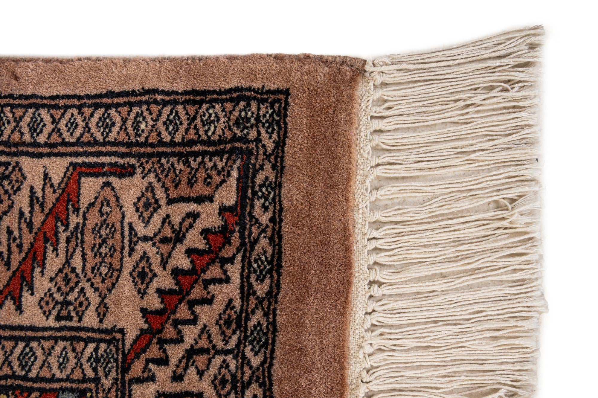 4' 3 x 5' 11 Hand Knotted Bokhara Wool Rug