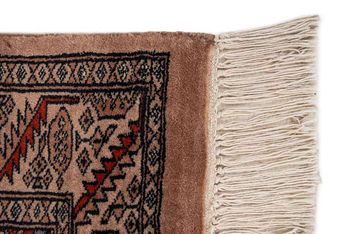 4' 3 x 5' 11 Hand Knotted Bokhara Wool Rug