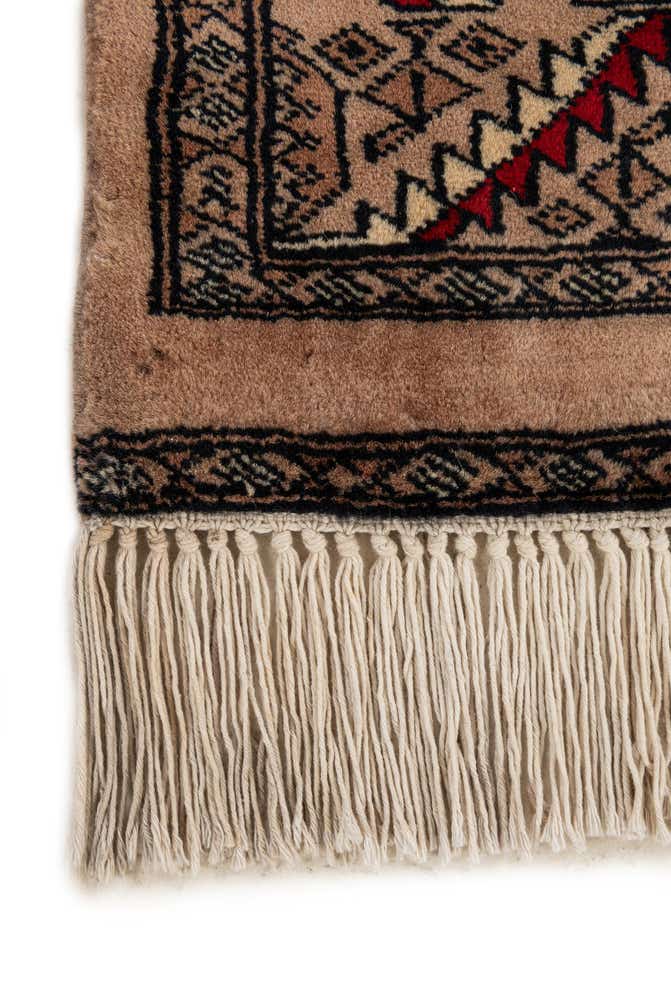 4' 2 x 6' 4 Hand Knotted Bokhara Oriental Wool Rug