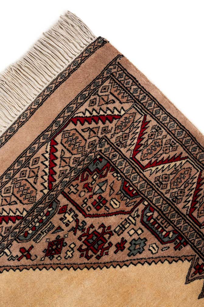 4' 2 x 6' 4 Hand Knotted Bokhara Oriental Wool Rug