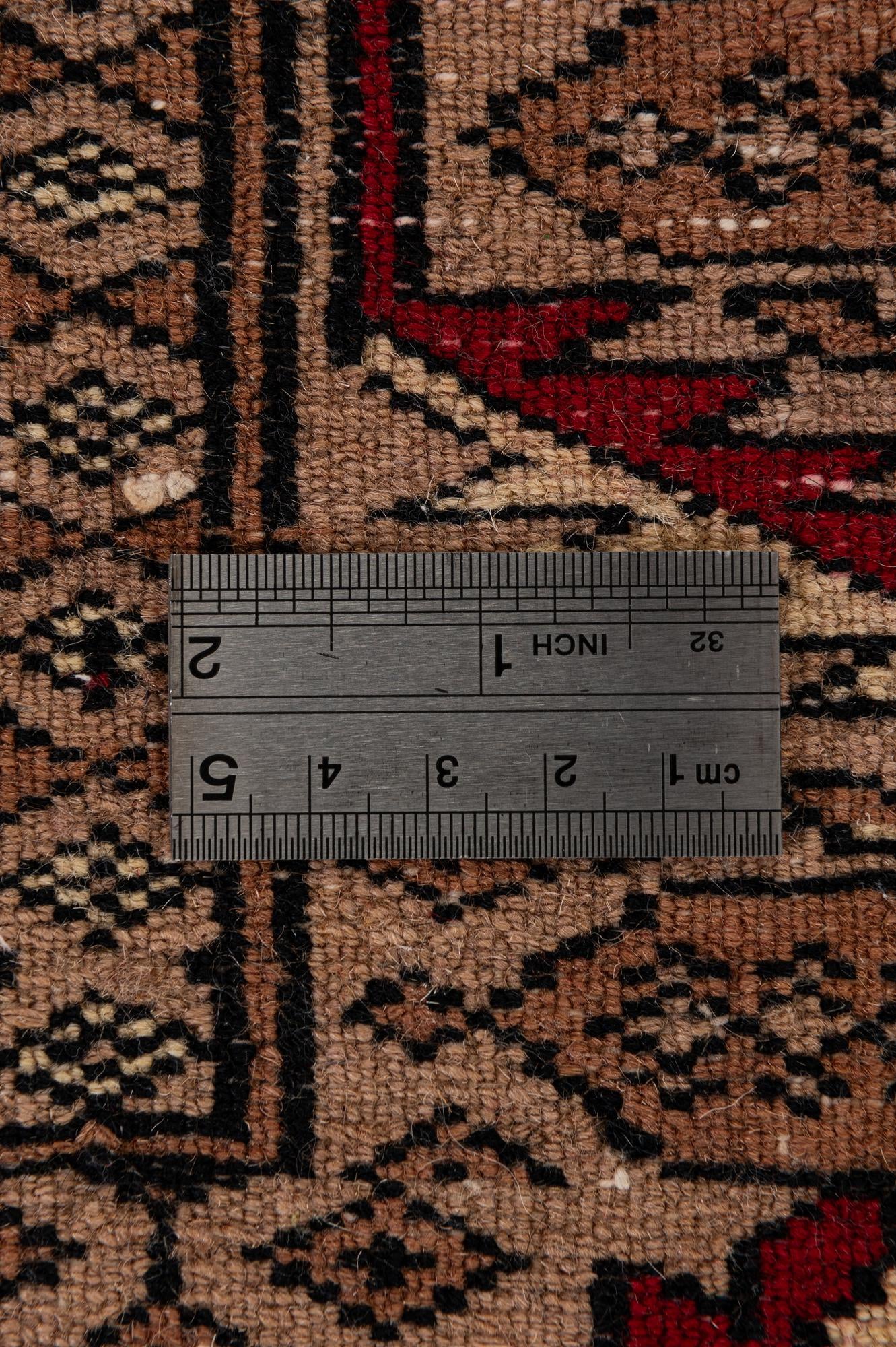 4' 2 x 6' 4 Hand Knotted Bokhara Oriental Wool Rug