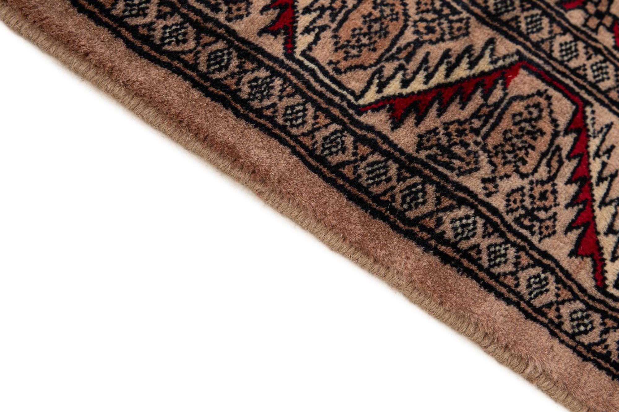 4' 2 x 6' 4 Hand Knotted Bokhara Oriental Wool Rug