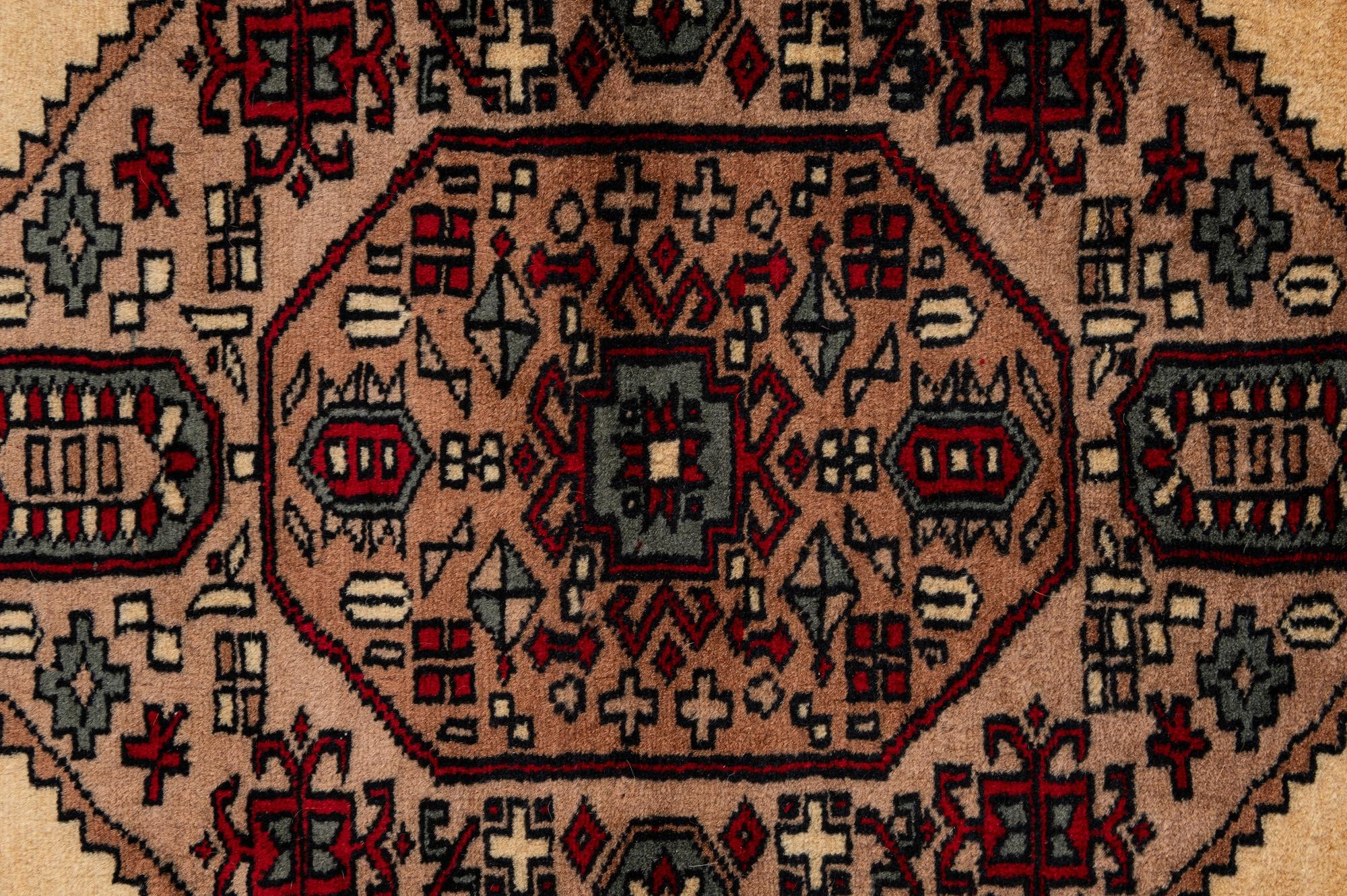 4' 2 x 6' 4 Hand Knotted Bokhara Oriental Wool Rug