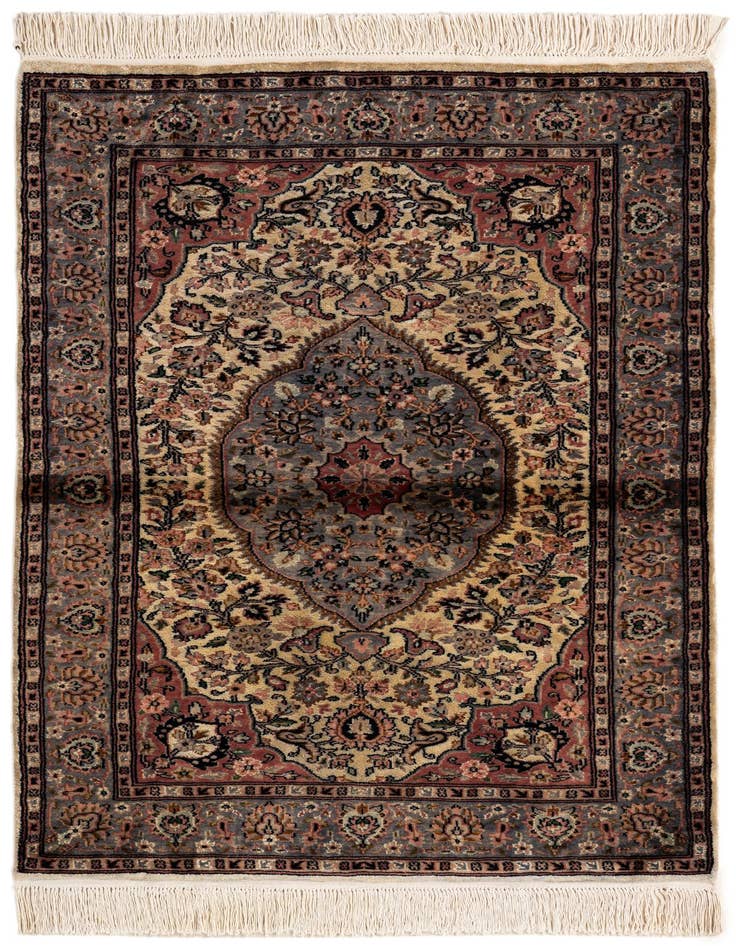 Detail image of 3' 2 x 4' 9 Hand Knotted Bokhara Oriental Rug