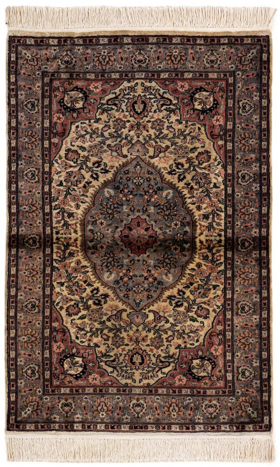 Detail image of 3' 2 x 4' 9 Hand Knotted Bokhara Oriental Rug