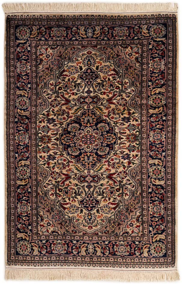 Detail image of 4' 1 x 6' 3 Hand Knotted Bokhara Oriental Rug