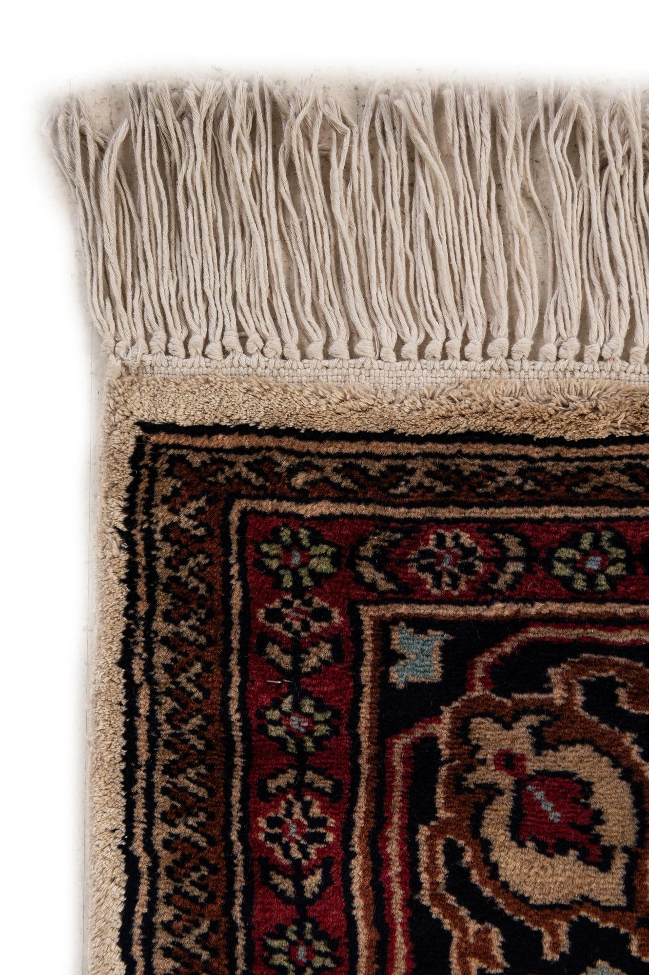 4' 2 x 6' 6 Hand Knotted Bokhara Wool Rug