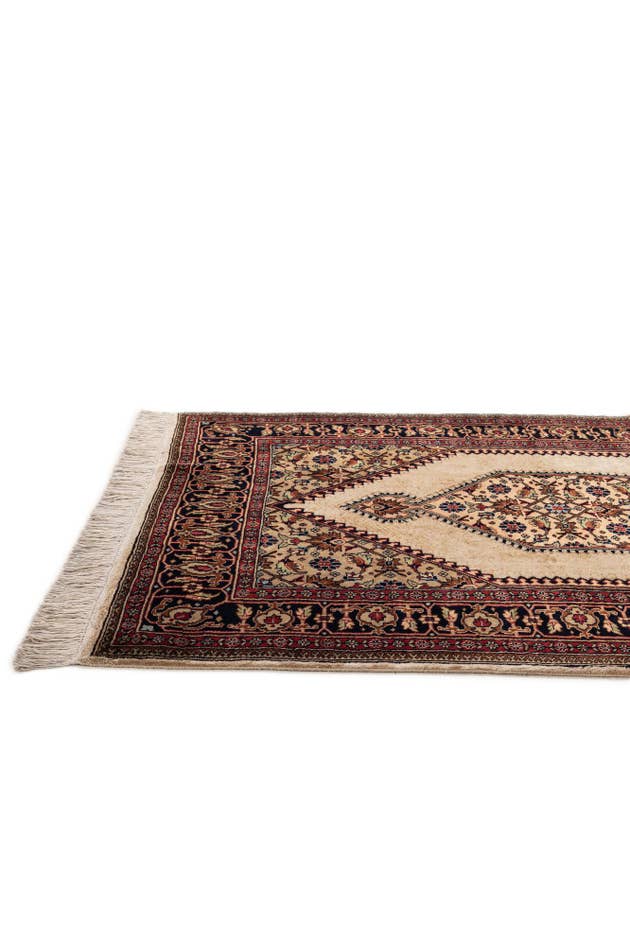 Detail image of 4' 2 x 6' 6 Hand Knotted Bokhara Wool Rug