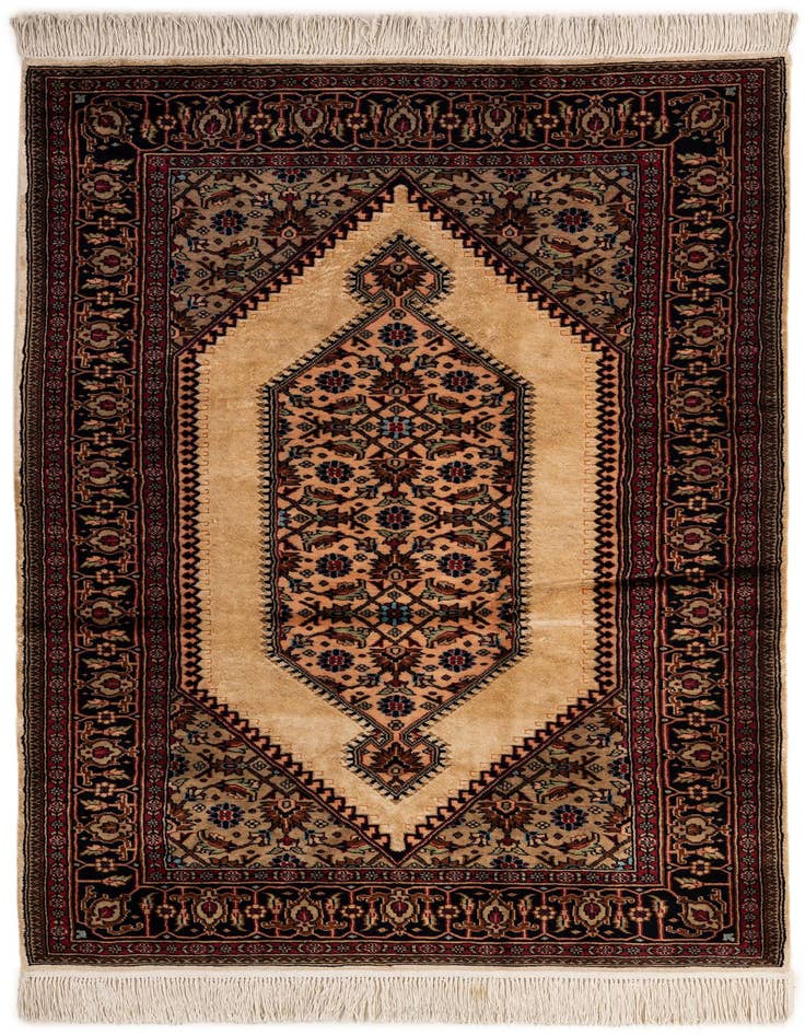 Detail image of 4' 2 x 6' 6 Hand Knotted Bokhara Wool Rug