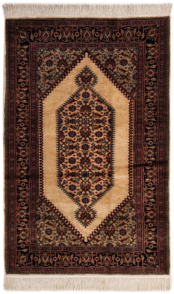 Detail image of 4' 2 x 6' 6 Hand Knotted Bokhara Wool Rug