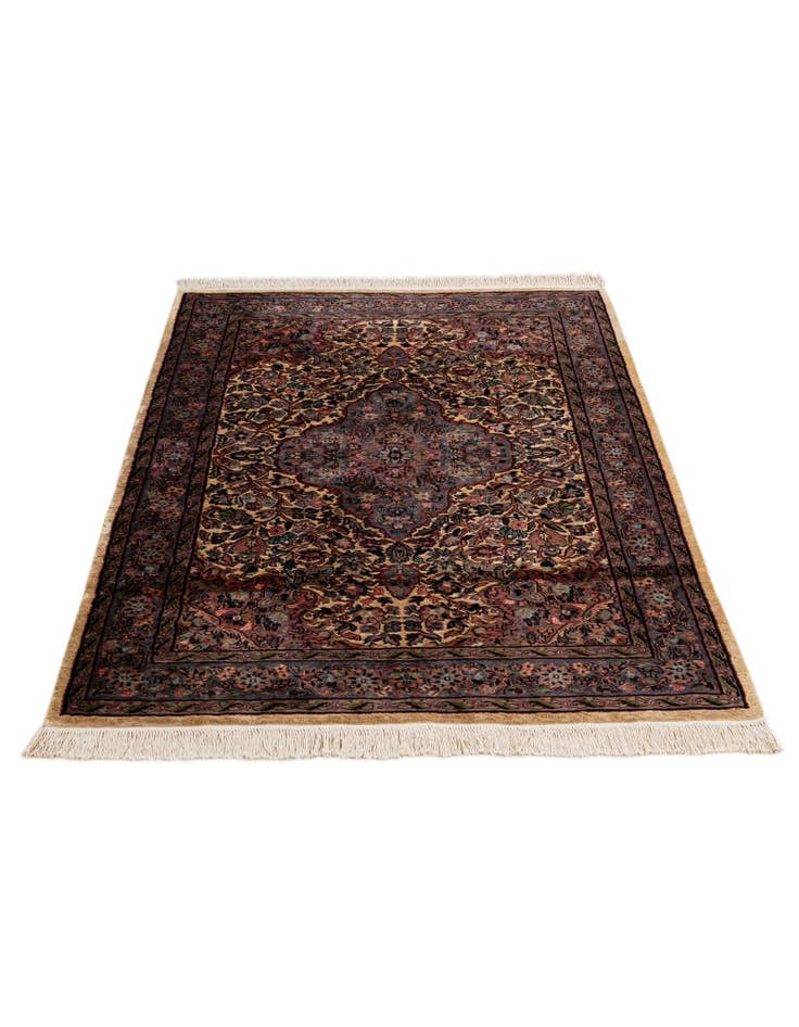 Detail image of 4' 3 x 6' 3 Hand Knotted Bokhara Oriental Wool Rug