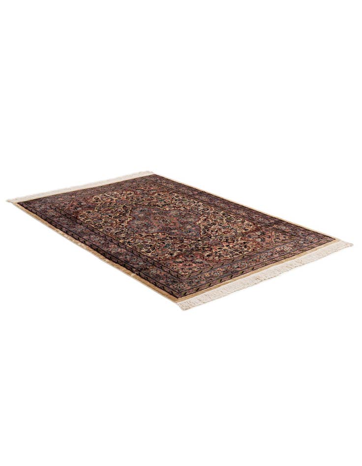 Detail image of 4' 3 x 6' 3 Hand Knotted Bokhara Oriental Wool Rug