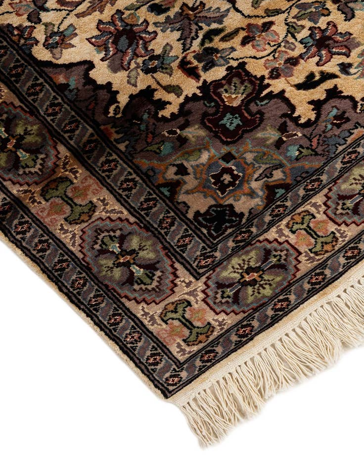 Detail image of 4' 1 x 5' 9  Hand Knotted Bokhara Oriental Wool Rug