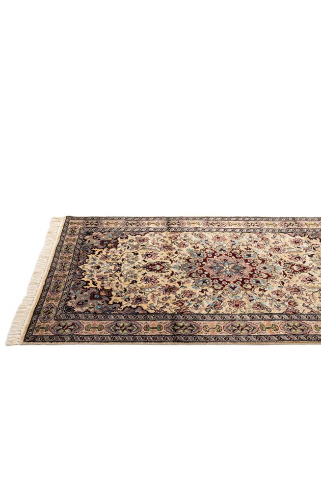 Detail image of 4' 1 x 5' 9 Hand Knotted Bokhara Oriental Wool Rug
