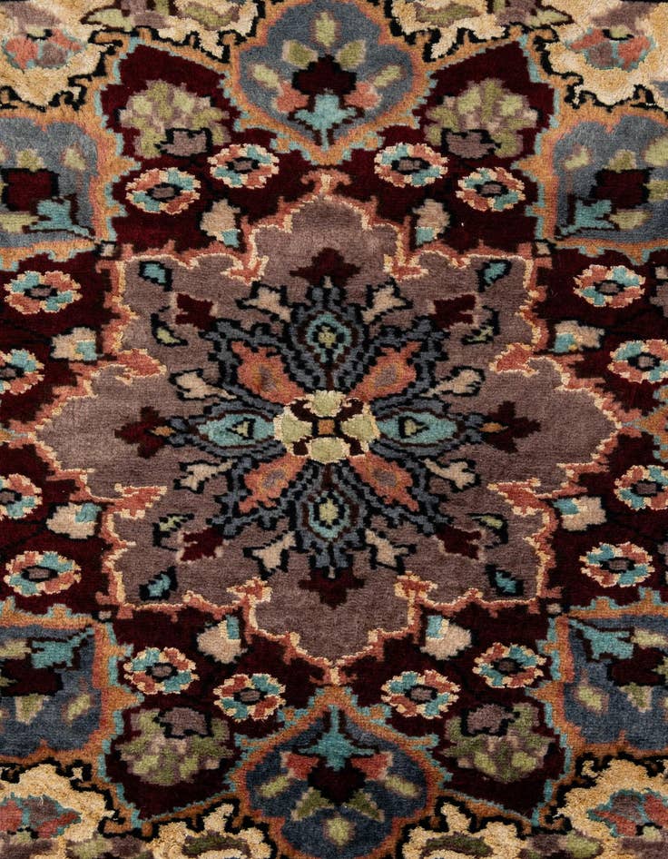 Detail image of 4' 1 x 5' 9  Hand Knotted Bokhara Oriental Wool Rug